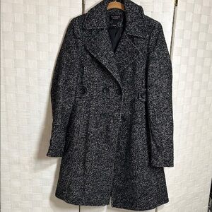Victoria's Secret Black and Gray Pea Coat